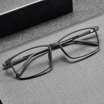 OULE 超轻塑钢全框防辐射眼镜 男女商务全框近视眼镜 黑色