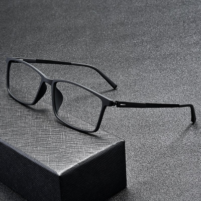 OULE 超轻塑钢全框防辐射眼镜 男女商务全框近视眼镜 黑色