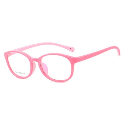 OULE 方形儿童眼镜框 TR90双色软胶方型学生眼镜架 深蓝框