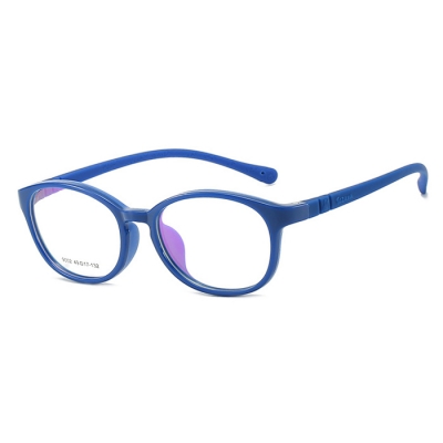 OULE 方形儿童眼镜框 TR90双色软胶方型学生眼镜架 粉框
